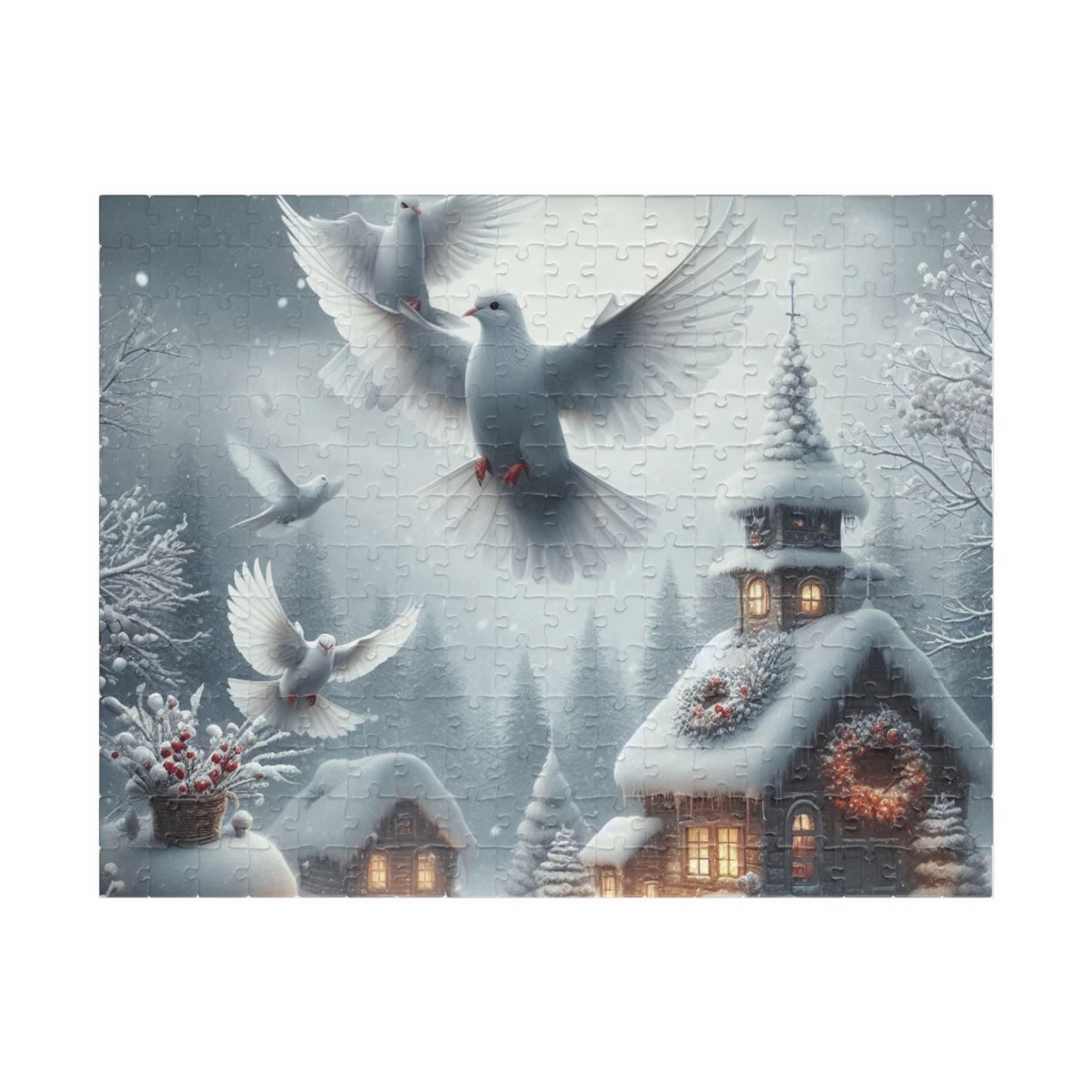 Puzzle Paysage d'hiver (110, 252, 520, 1014 pièces)