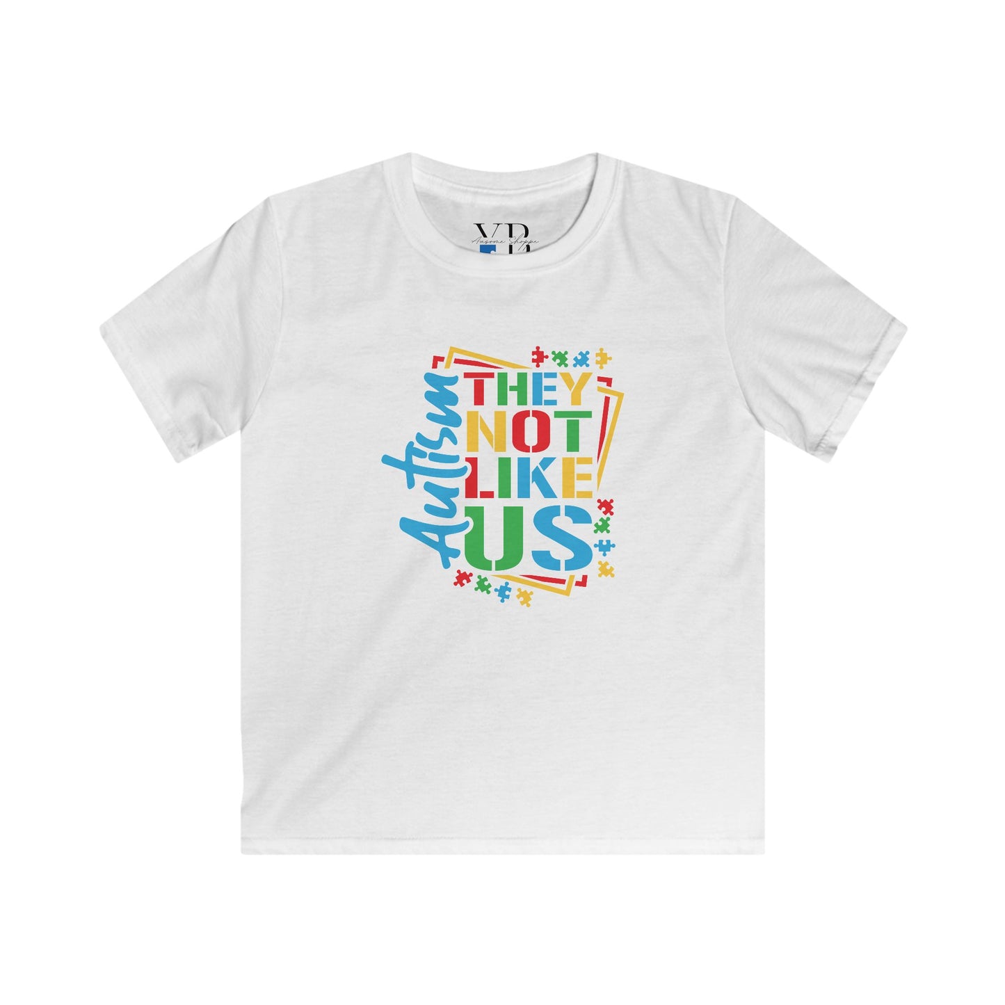 Autism Awareness Kids Tee, Softstyle Youth T-Shirt