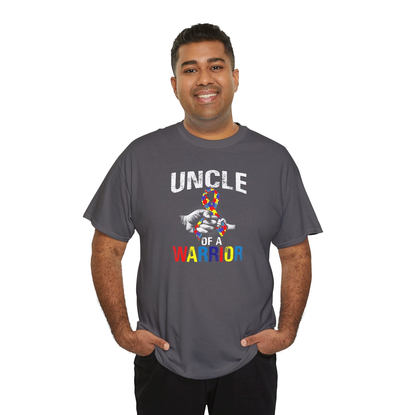 Autism Uncle Unisex Heavy Cotton Tee