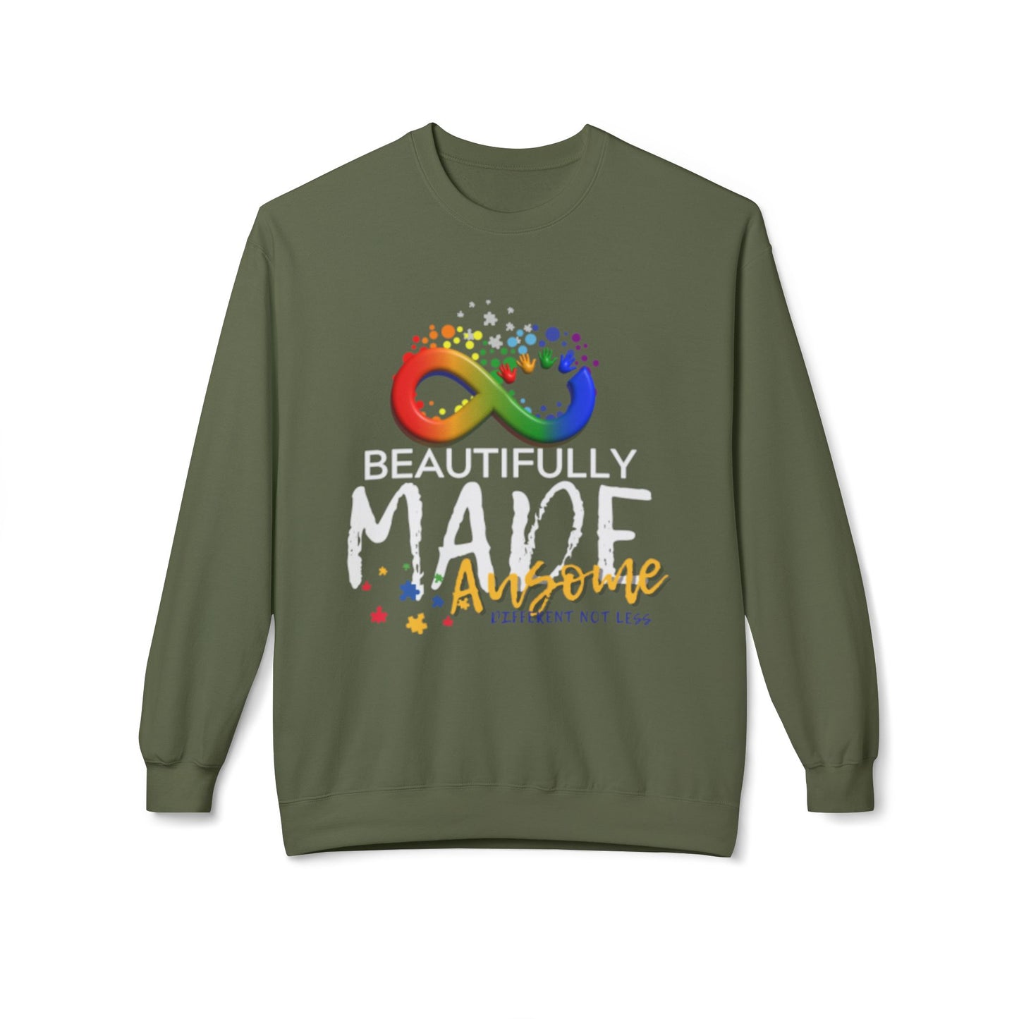 Beautifully Made Ausome Unisex  Softstyle Fleece Crewneck Sweatshirt