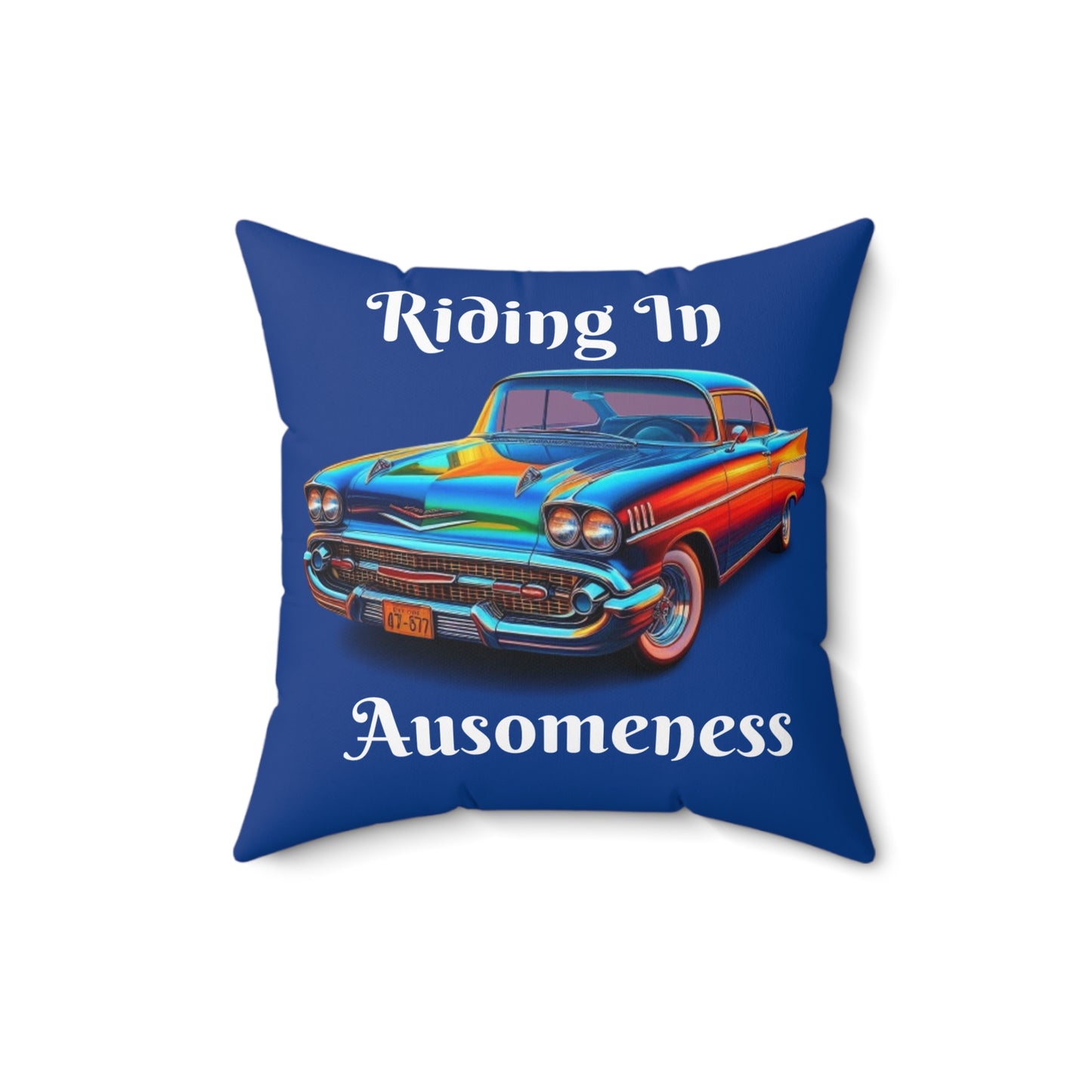 GB's Classic Car Spun Polyester Square Pillow