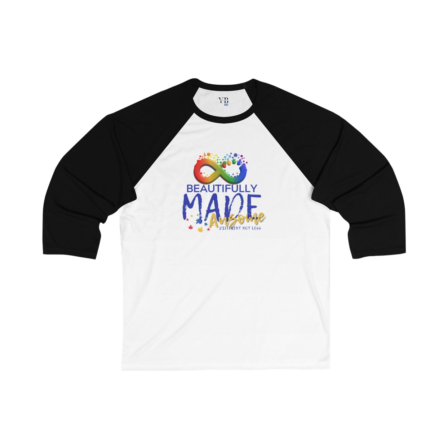 Beautifully Made Ausome Unisex 3\4 Sleeve Baseball Tee