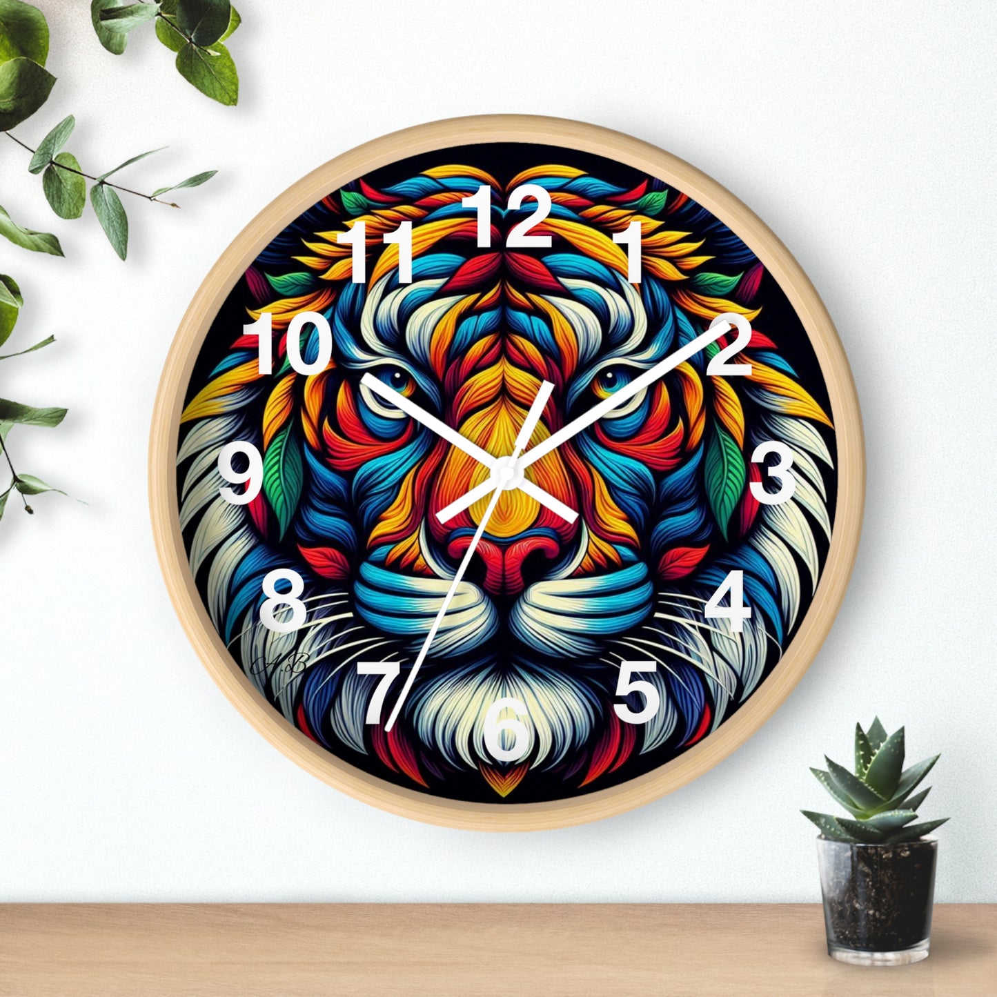 AB Tiger Wall Clock