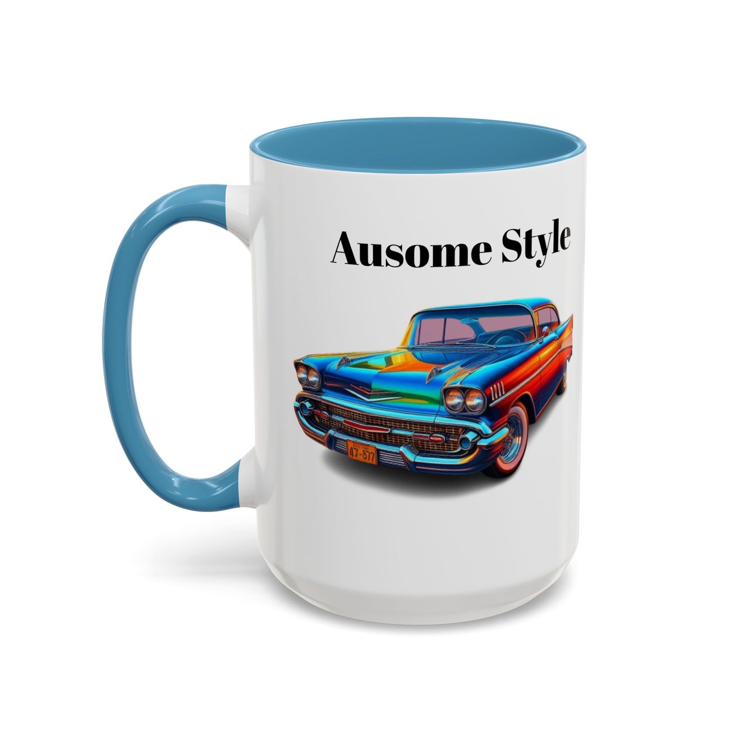 Taza de café con detalles de coche de GB (11, 15 oz)