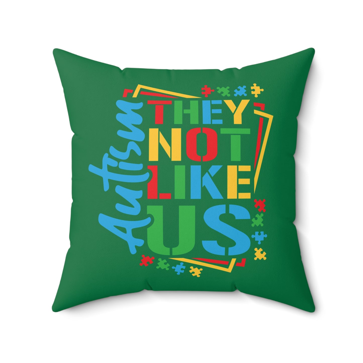 Autism Polyester Square Pillow