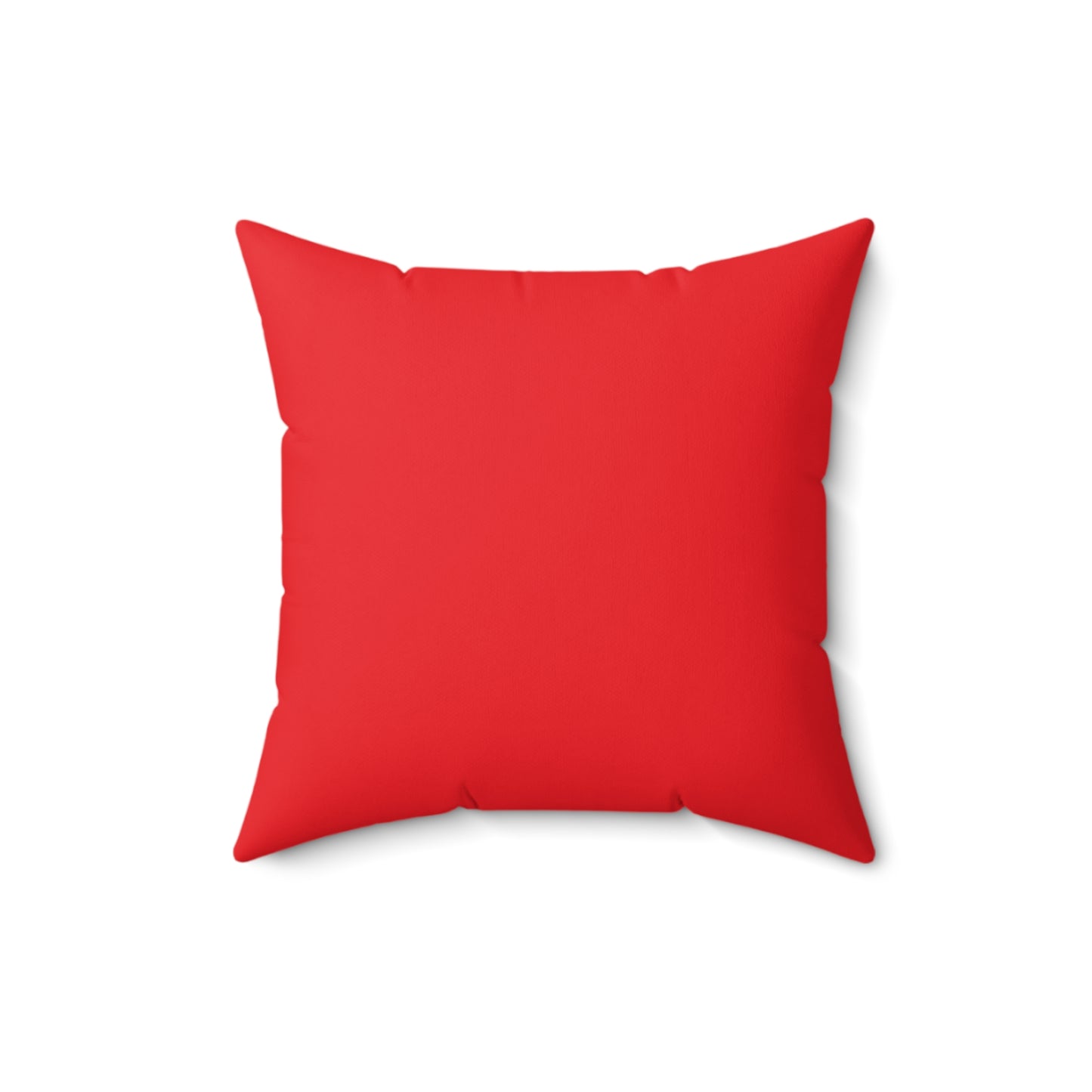 Think Before You Judge Red  Polyester Square Pillow