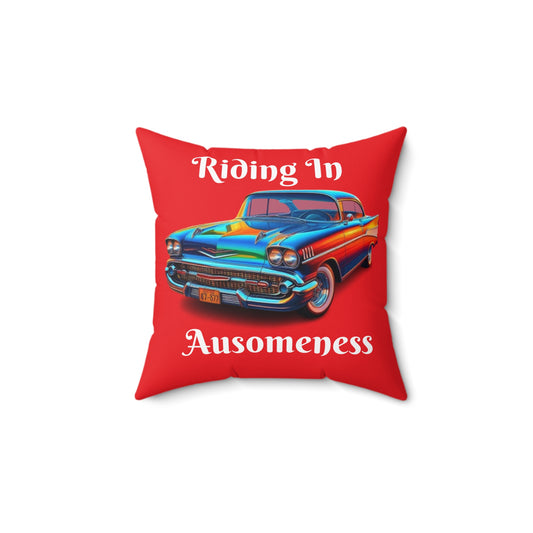 GB's Classic Car Spun Polyester Square Pillow