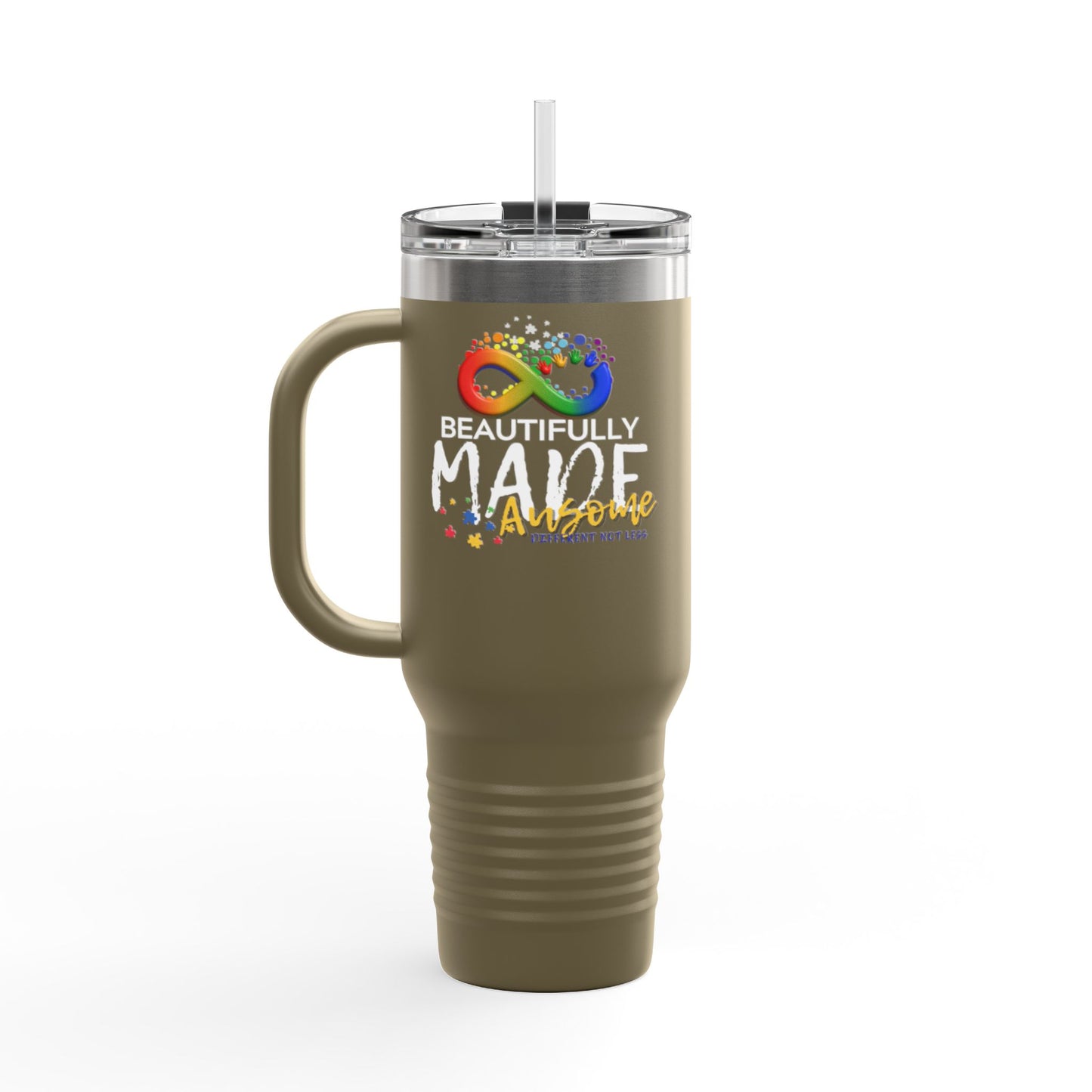 Beautifully Made Ausome Insulated Travel Mug, 40oz