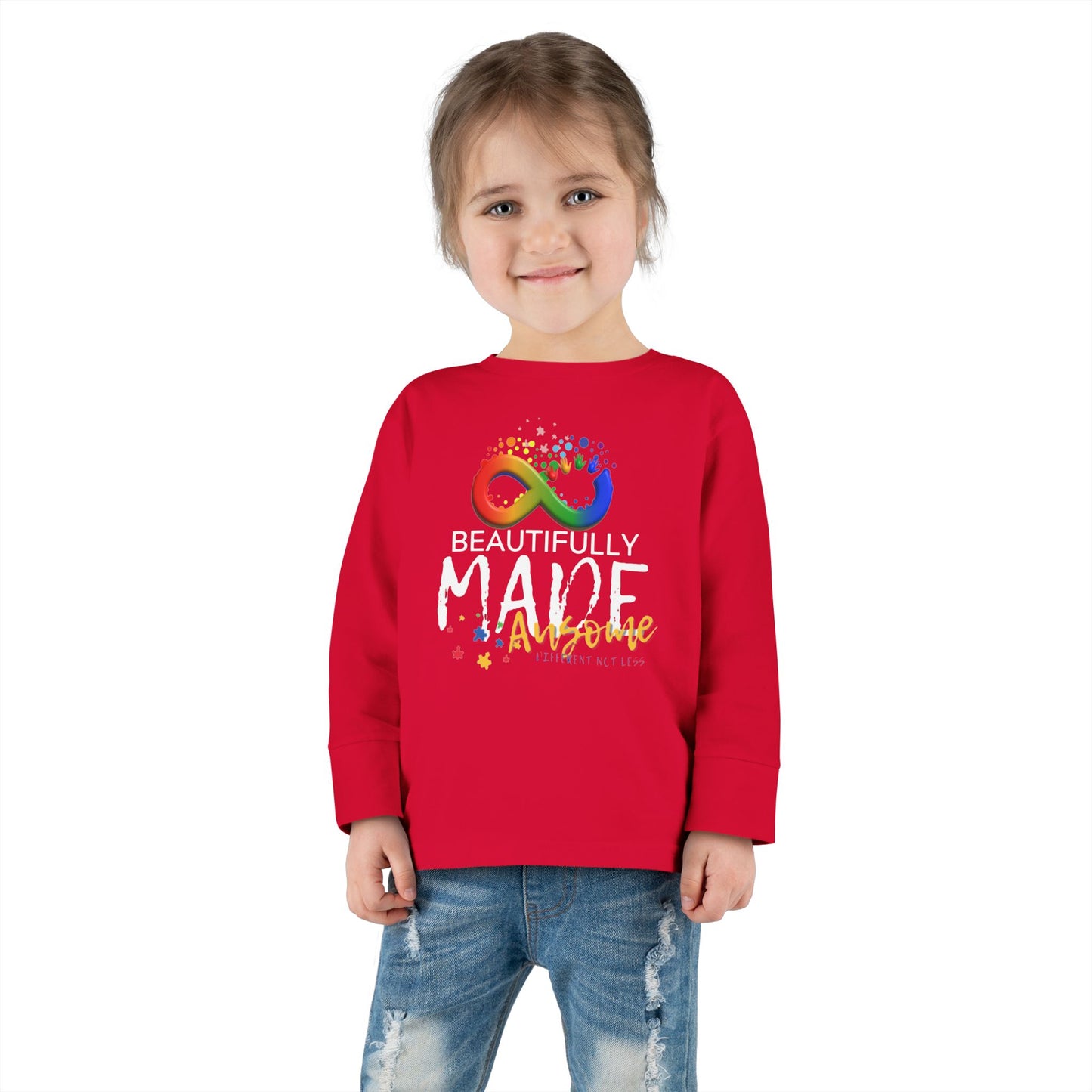 Beautifully Made Ausome Toddler Long Sleeve Tee