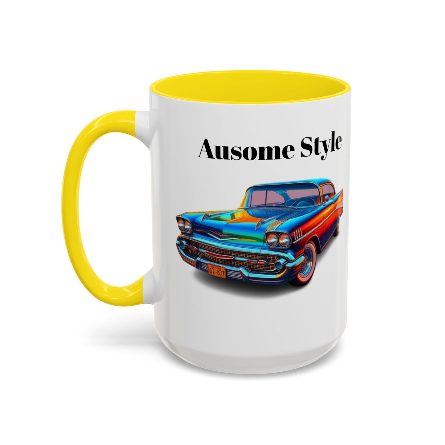 Taza de café con detalles de coche de GB (11, 15 oz)