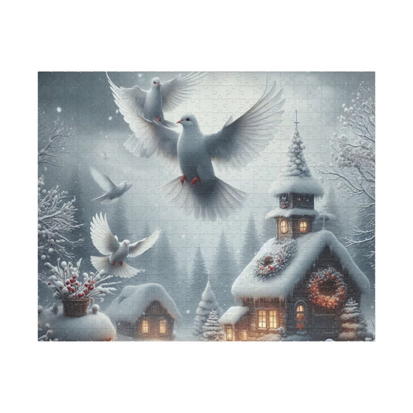 Winter Scenery Puzzle (110, 252, 520, 1014-piece)