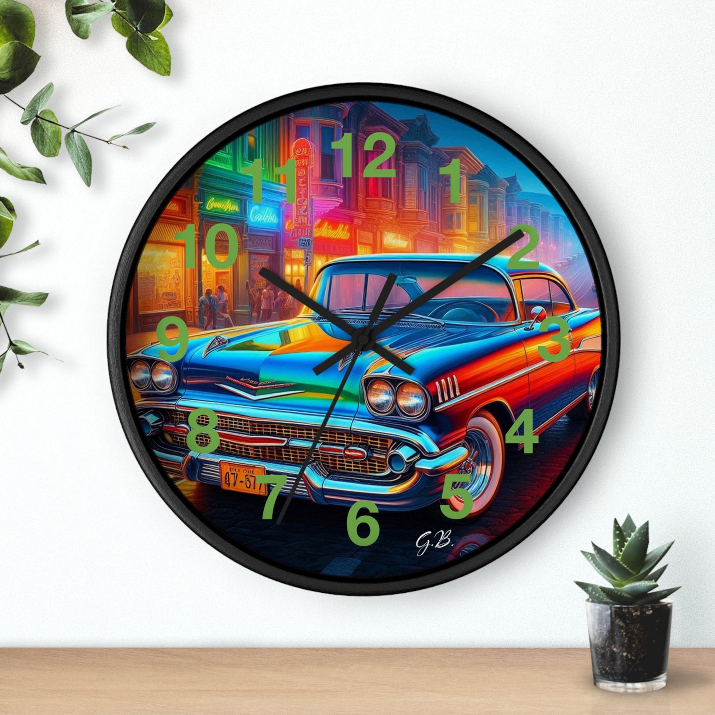 GB Classic Car Wall Clock