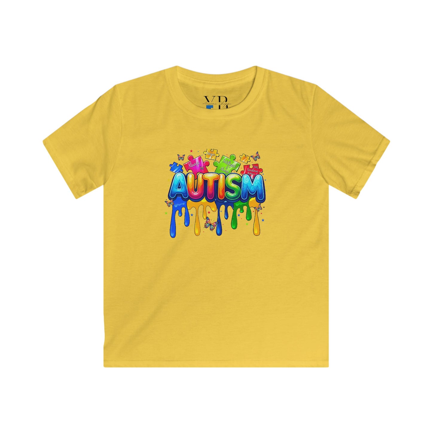 Autism Awareness Kids Tee, Softstyle Youth T-Shirt