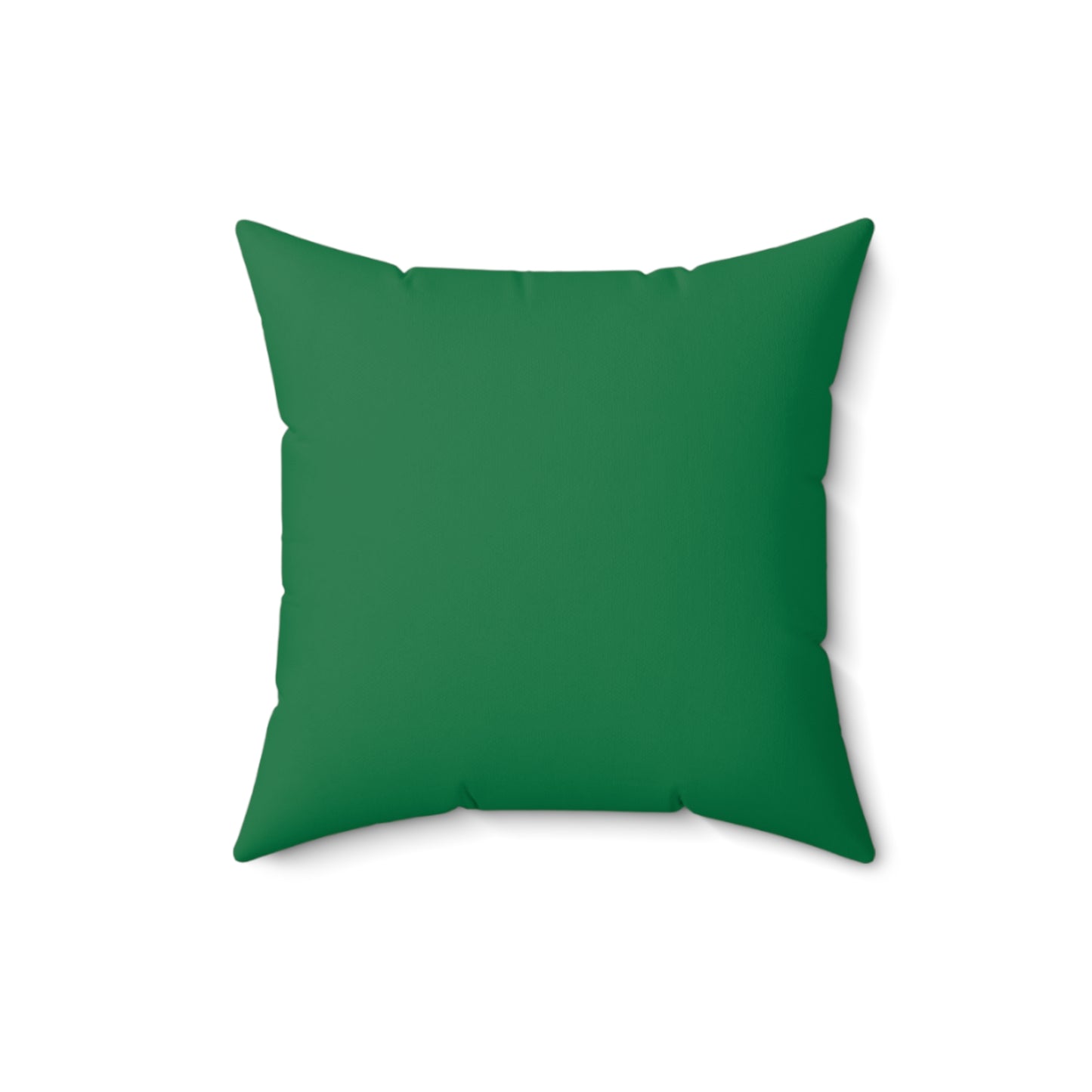 Think Before You Judge Green Polyester Square Pillow