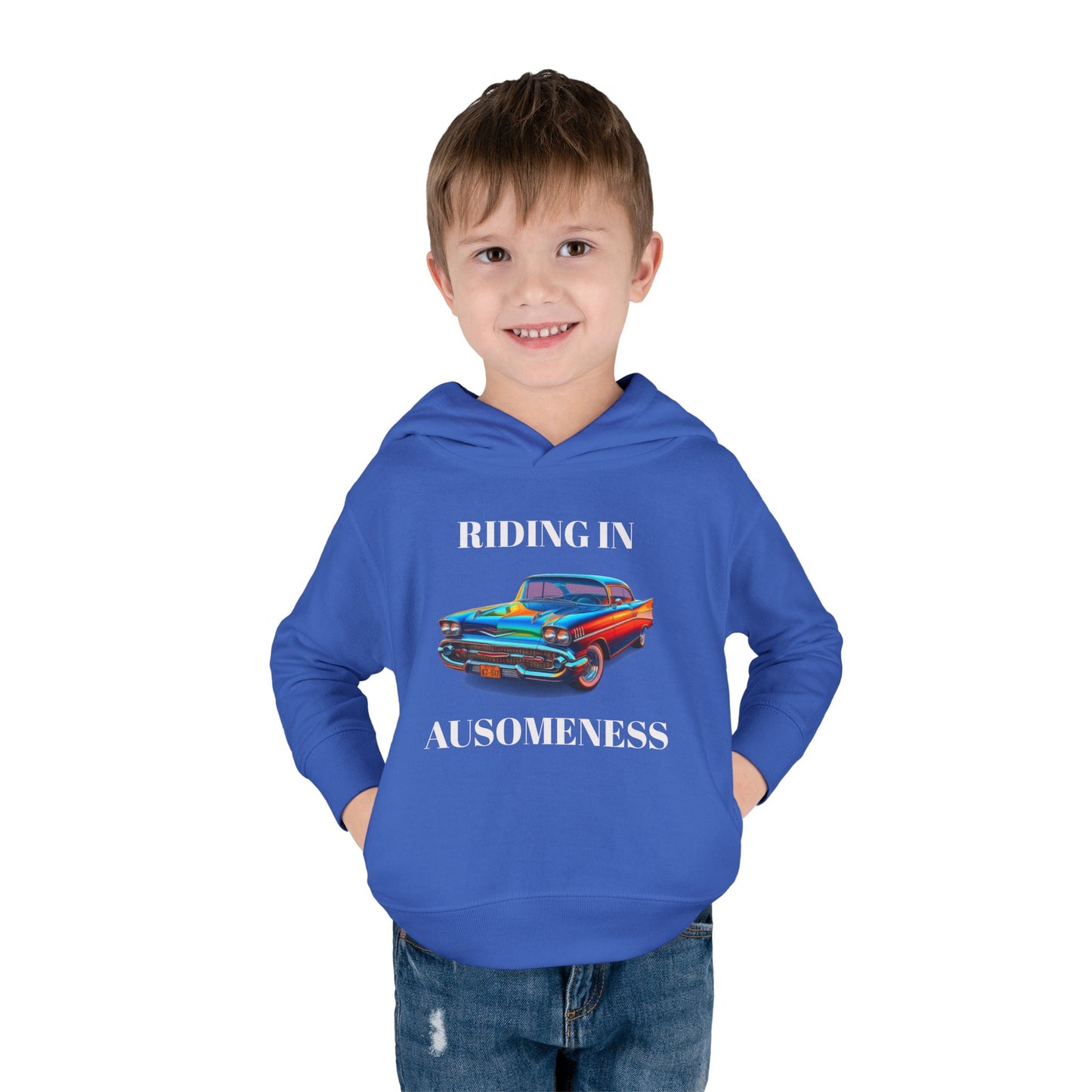 GB's Classic Car Toddler Pullover Fleece Hoodie