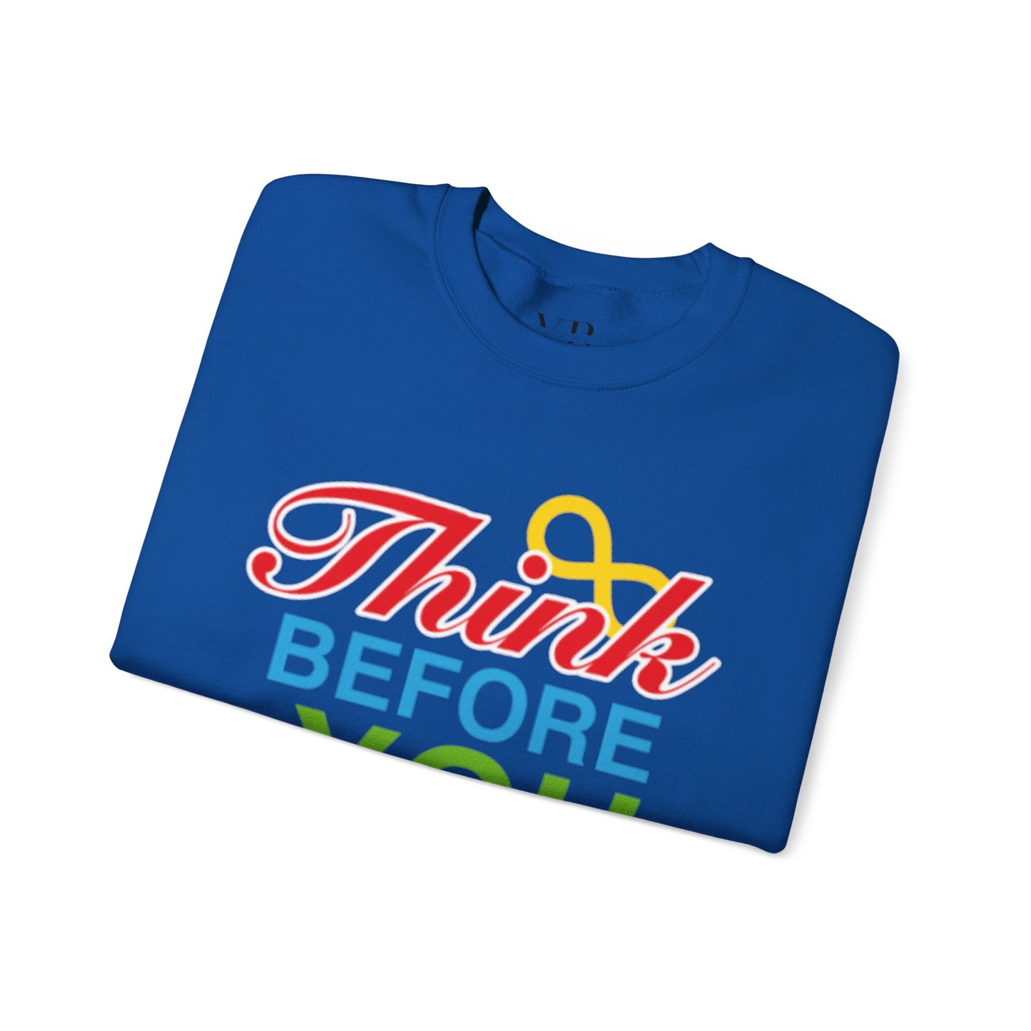 Think Before You Judge Unisex Heavy Blend™ Crewneck Sweatshirt