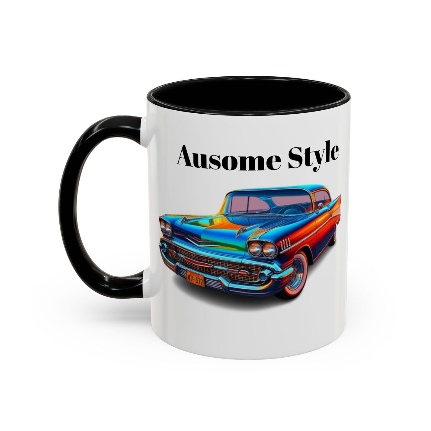 Taza de café con detalles de coche de GB (11, 15 oz)