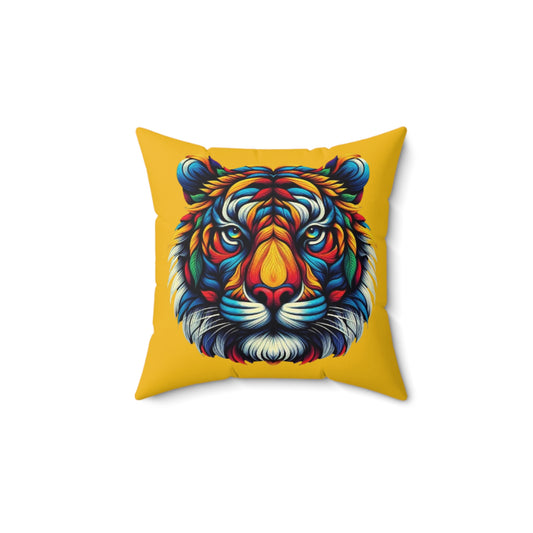 AB's Tiger Polyester Square Pillow