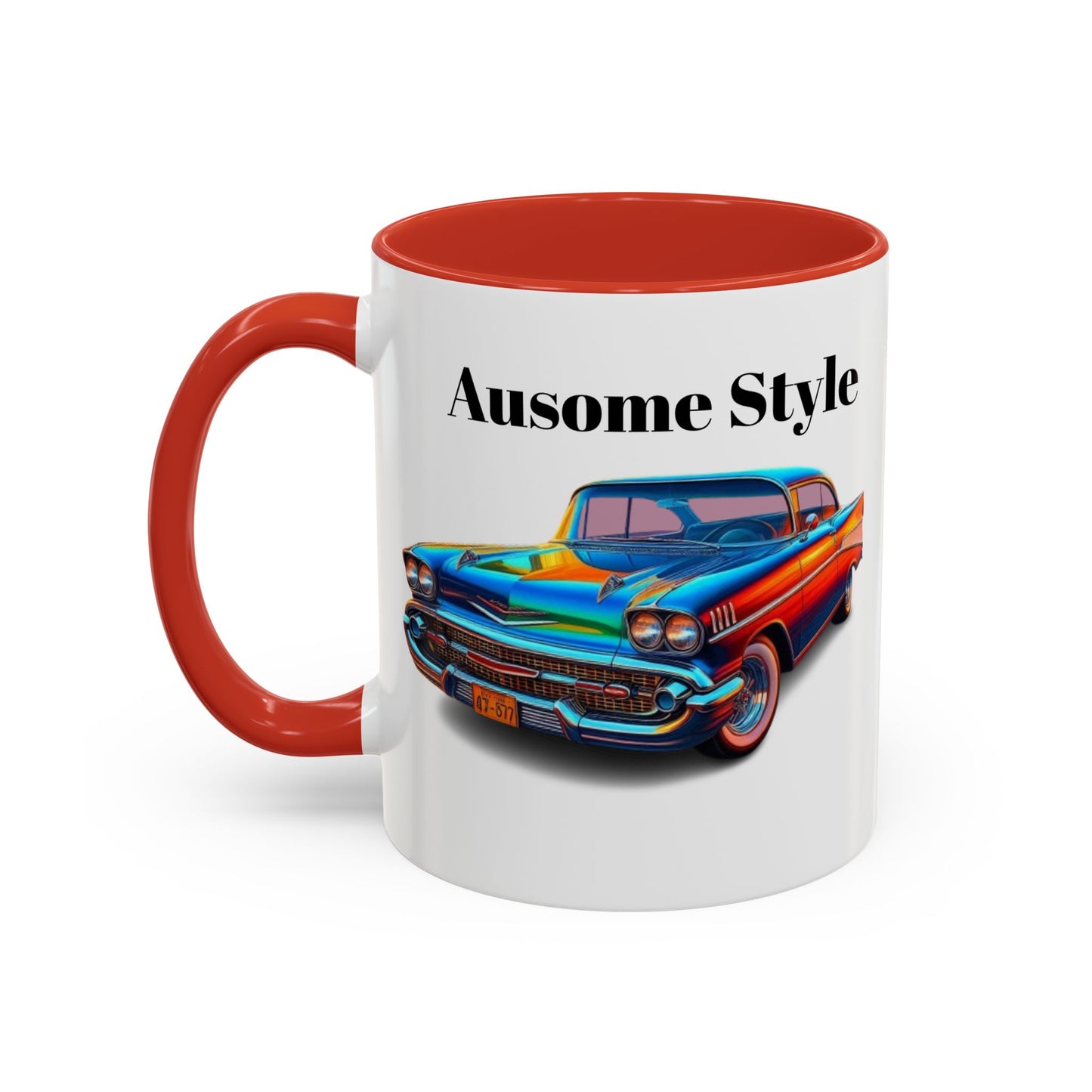 Taza de café con detalles de coche de GB (11, 15 oz)