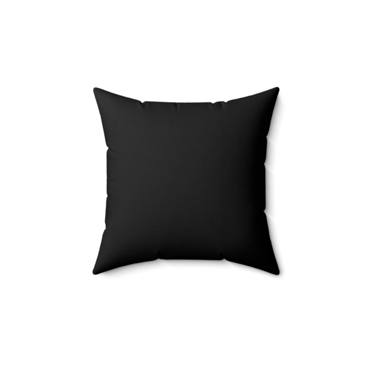 Think Before You Judge Black Polyester Square Pillow