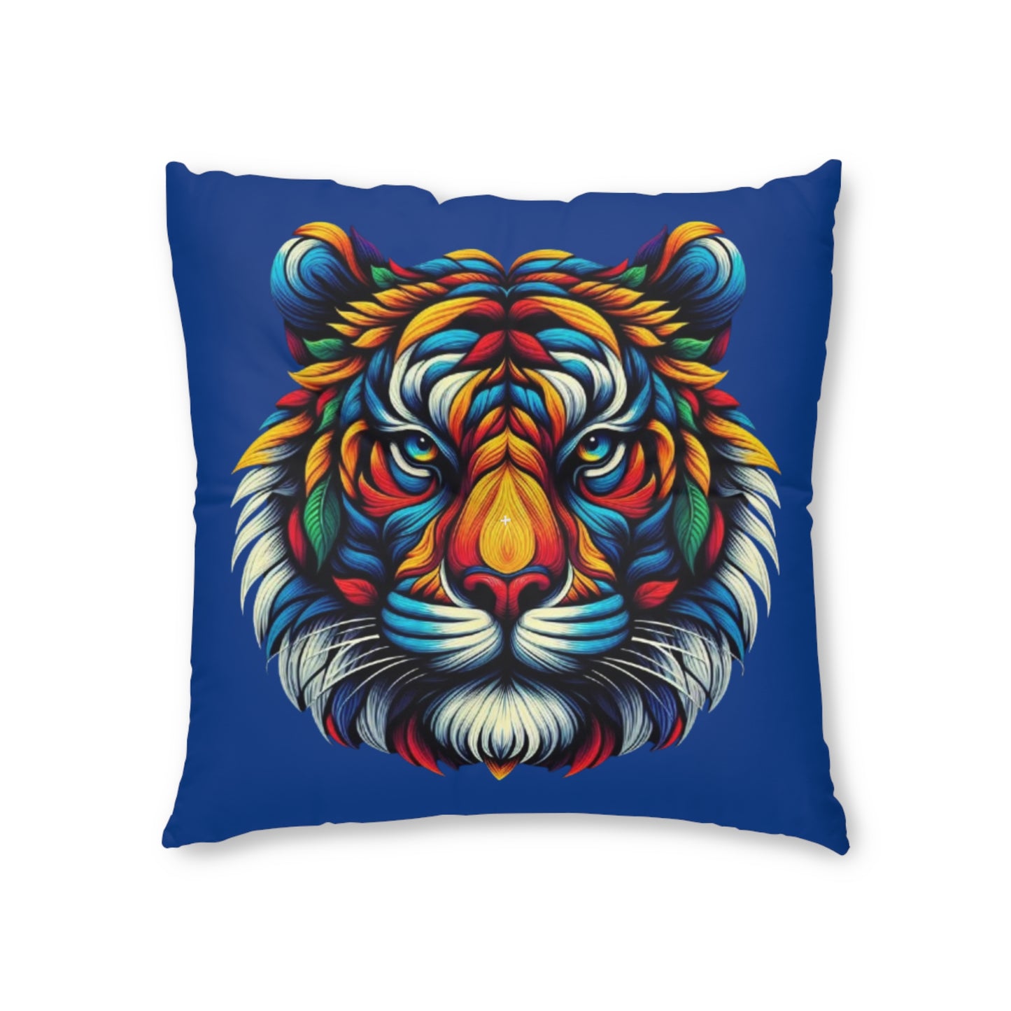 Ahrion's Tiger Tufted Floor Pillow, Square