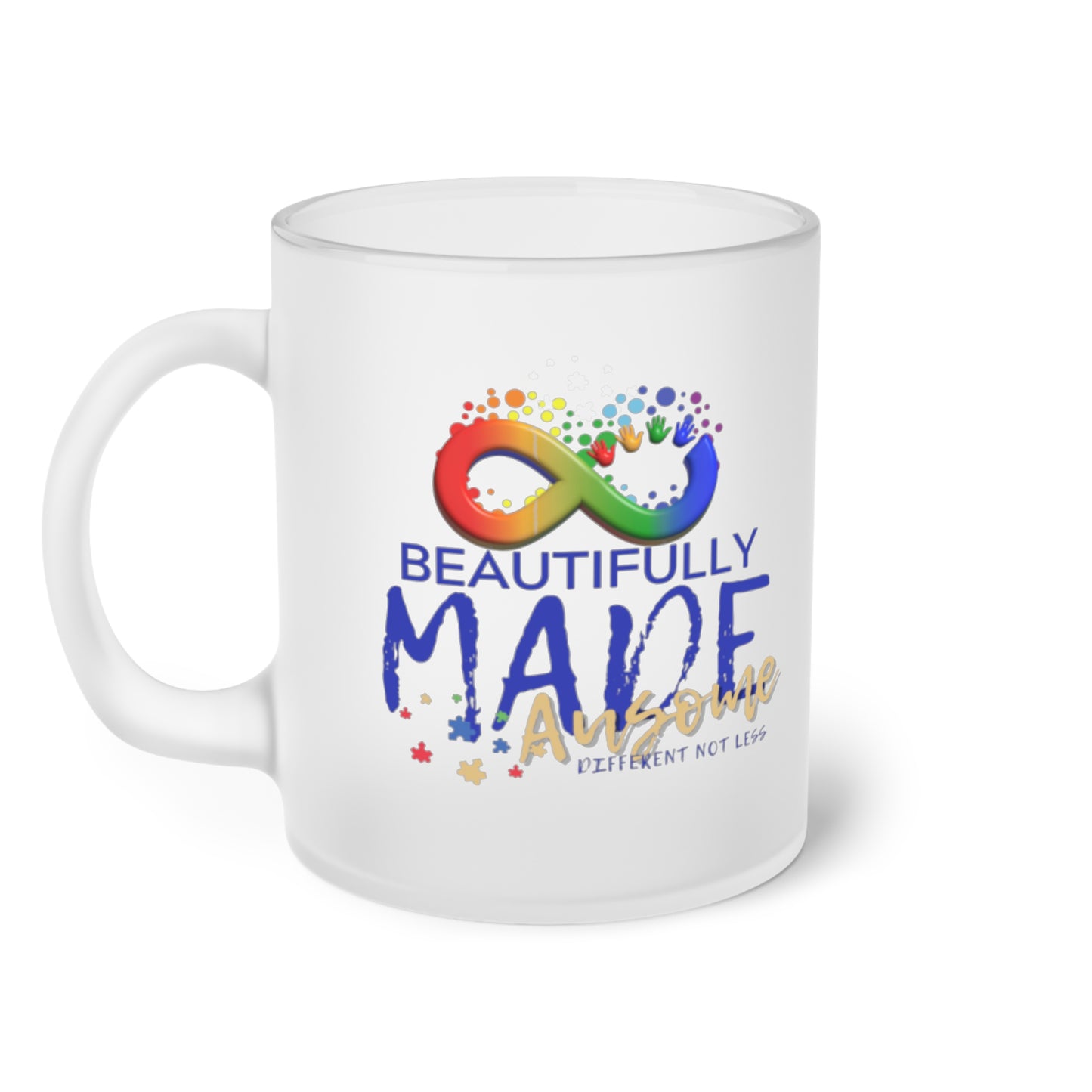 Beautifully Made Ausome Frosted Glass Mug