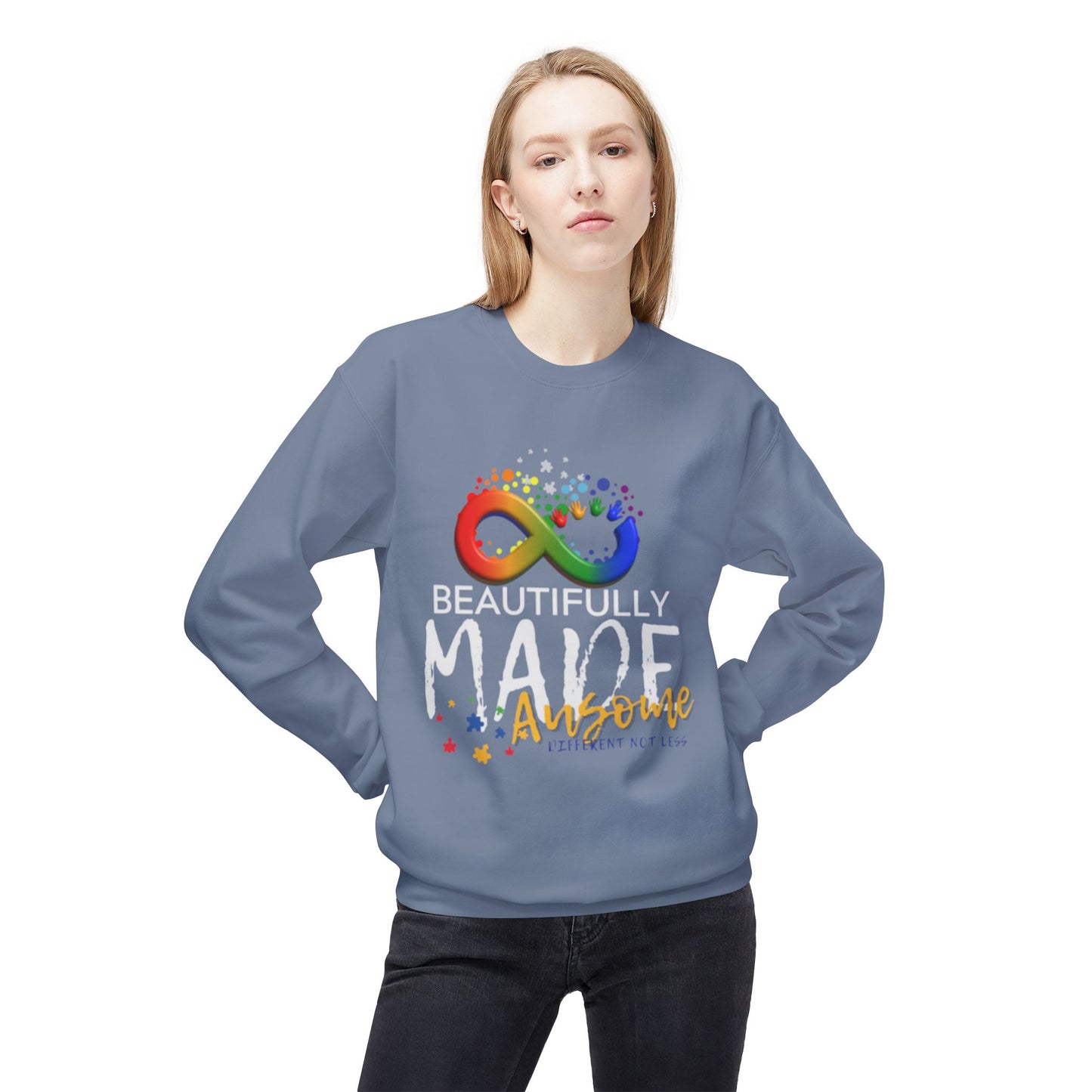 Beautifully Made Ausome Unisex  Softstyle Fleece Crewneck Sweatshirt