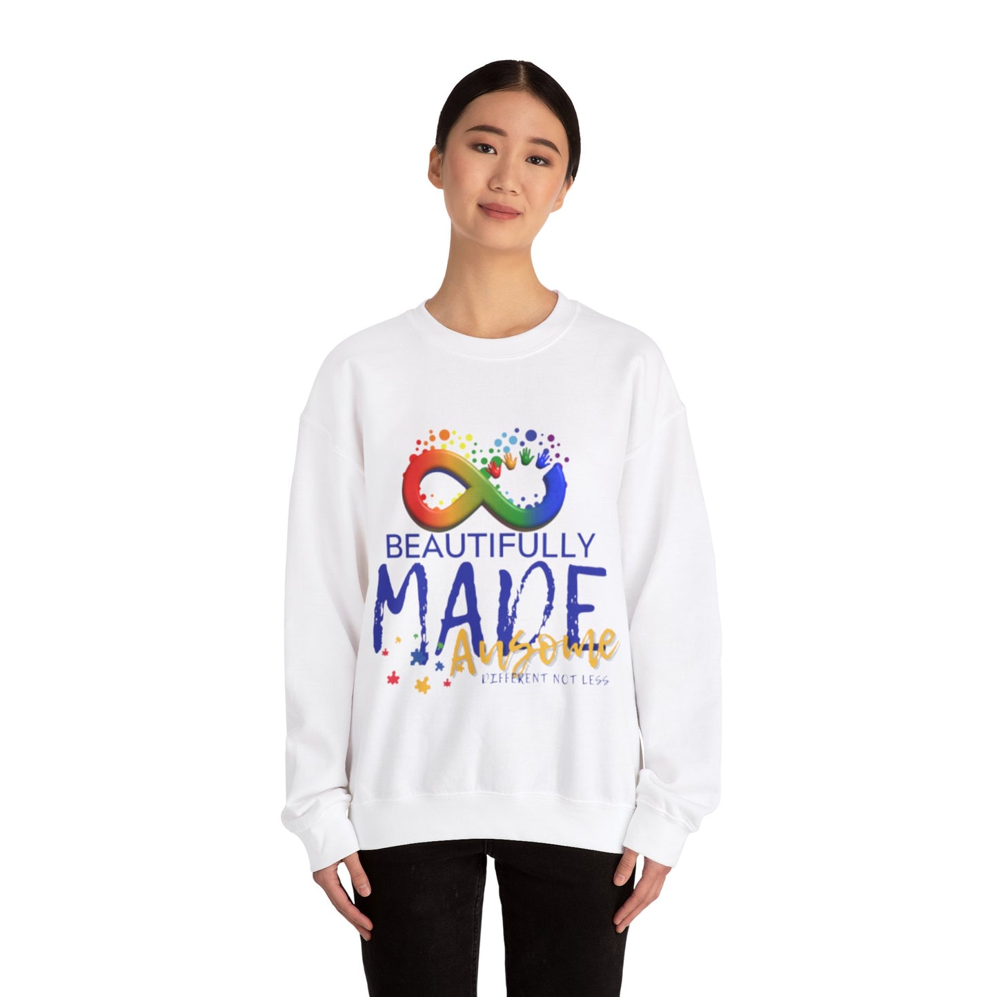 Beautifully Made Ausome Unisex Heavy Blend™ Crewneck Sweatshirt