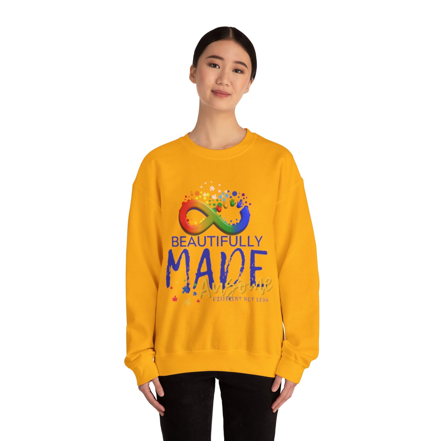 Beautifully Made Ausome Unisex Heavy Blend™ Crewneck Sweatshirt