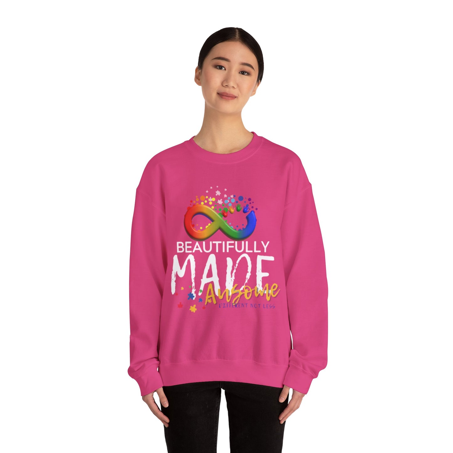 Beautifully Made Ausome Unisex Heavy Blend™ Crewneck Sweatshirt