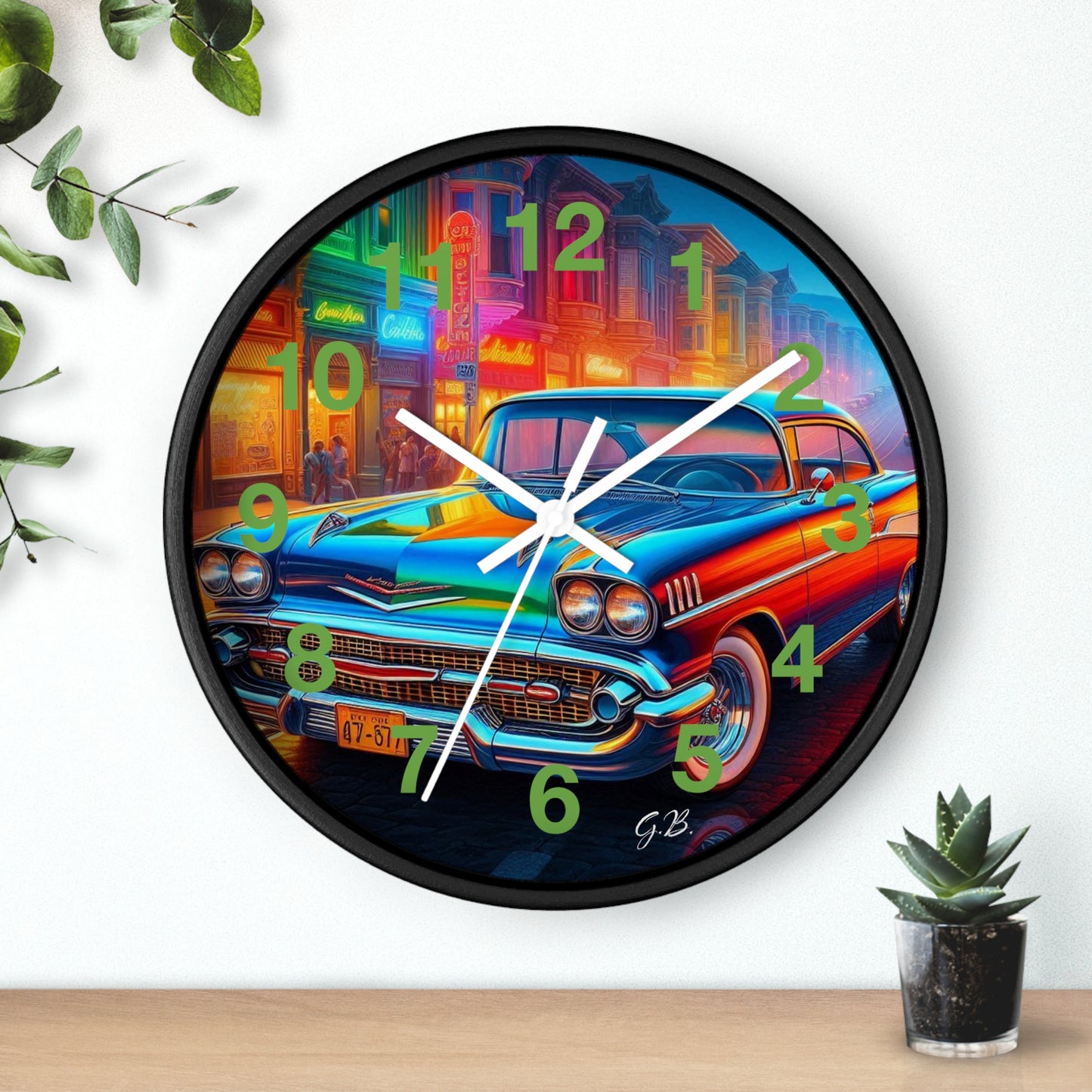 GB Classic Car Wall Clock