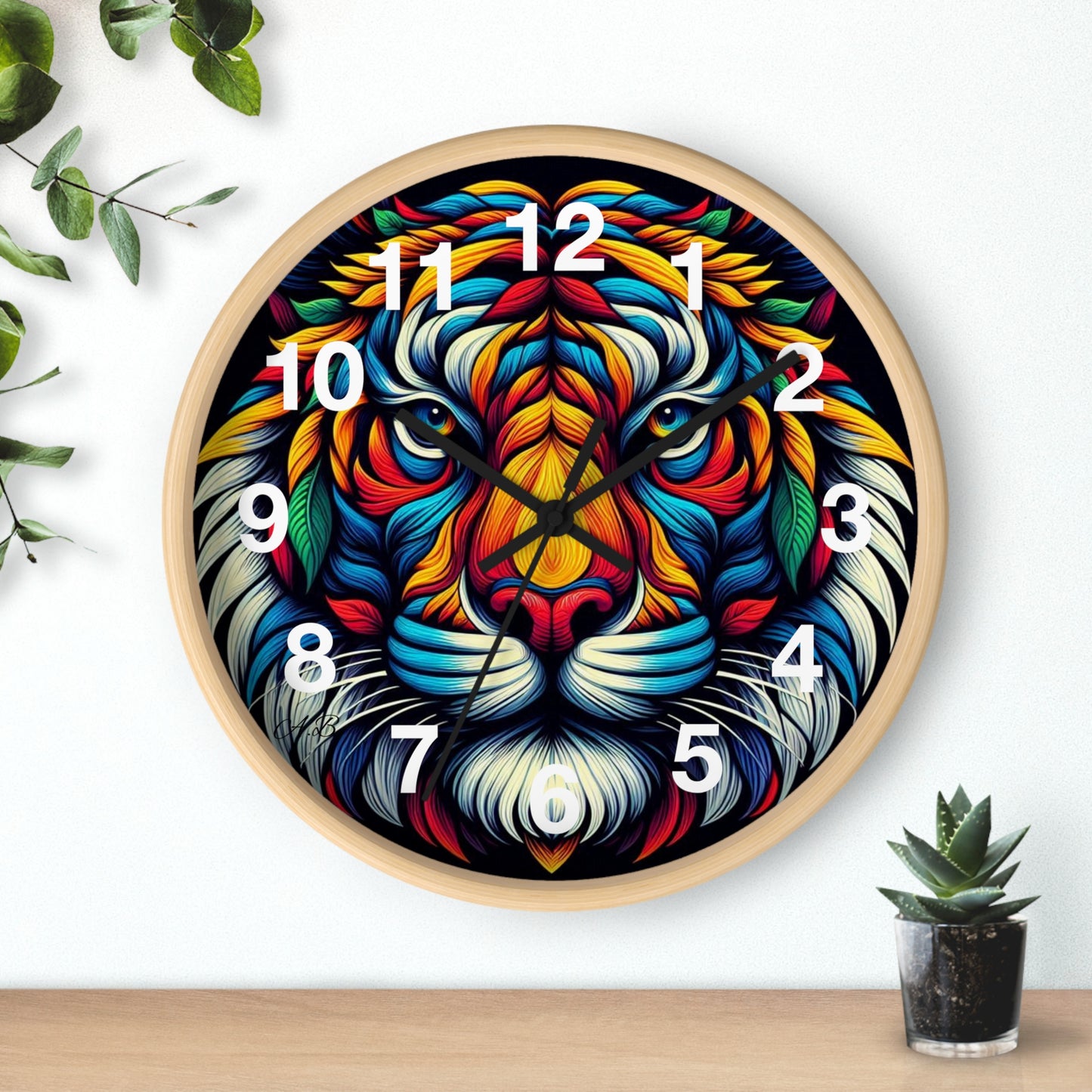 AB Tiger Wall Clock