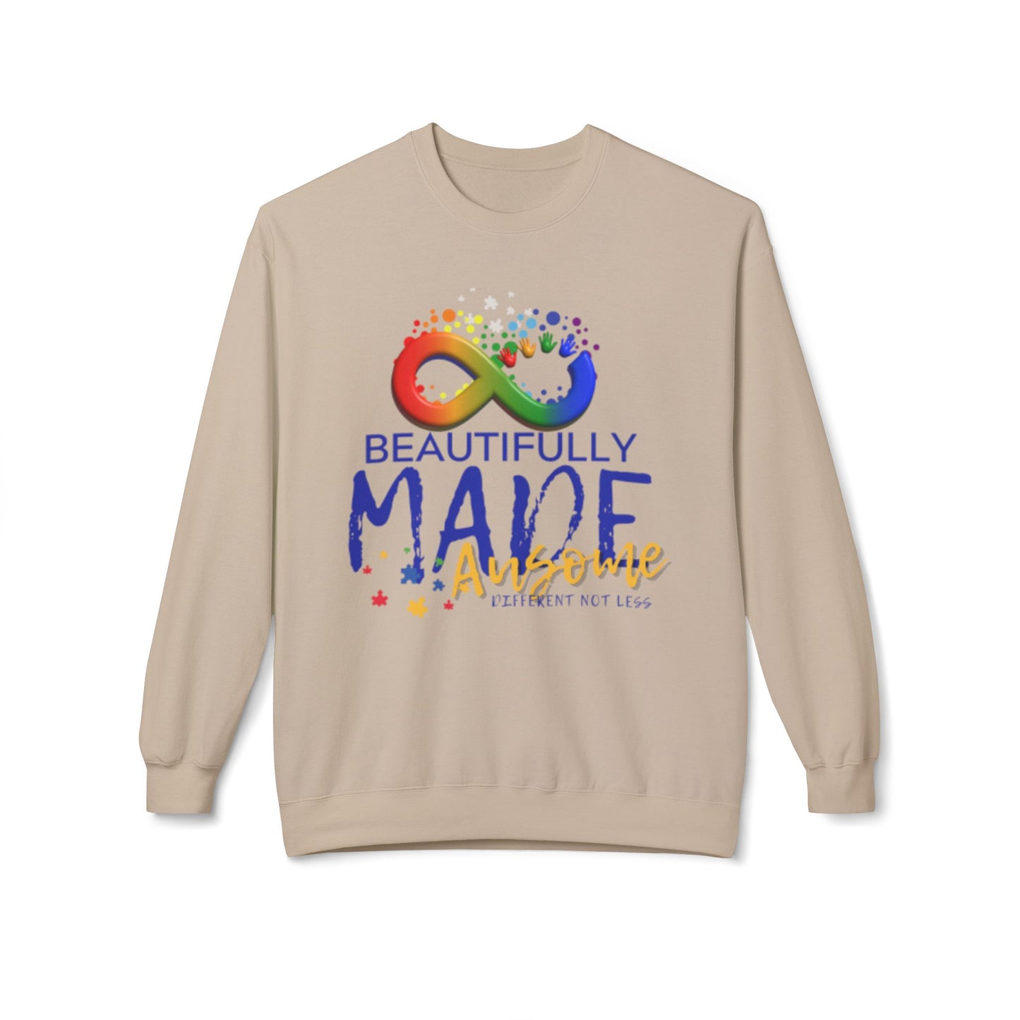 Beautifully Made Ausome Unisex  Softstyle Fleece Crewneck Sweatshirt