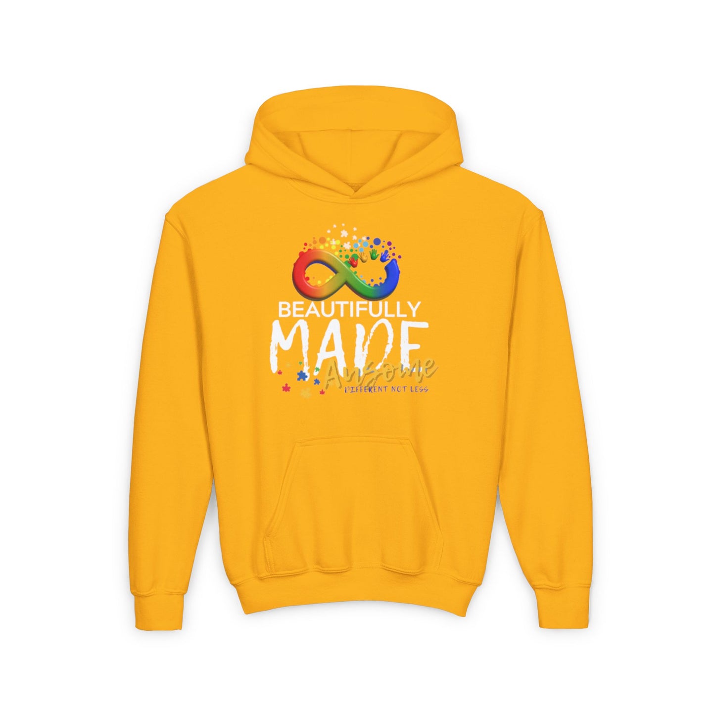 Beautifully Made Ausome Youth Heavy Blend Hooded Sweatshirt