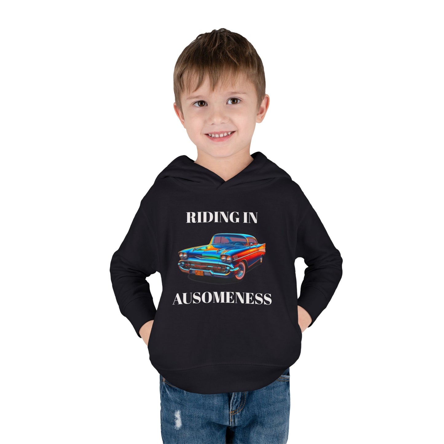 GB's Classic Car Toddler Pullover Fleece Hoodie