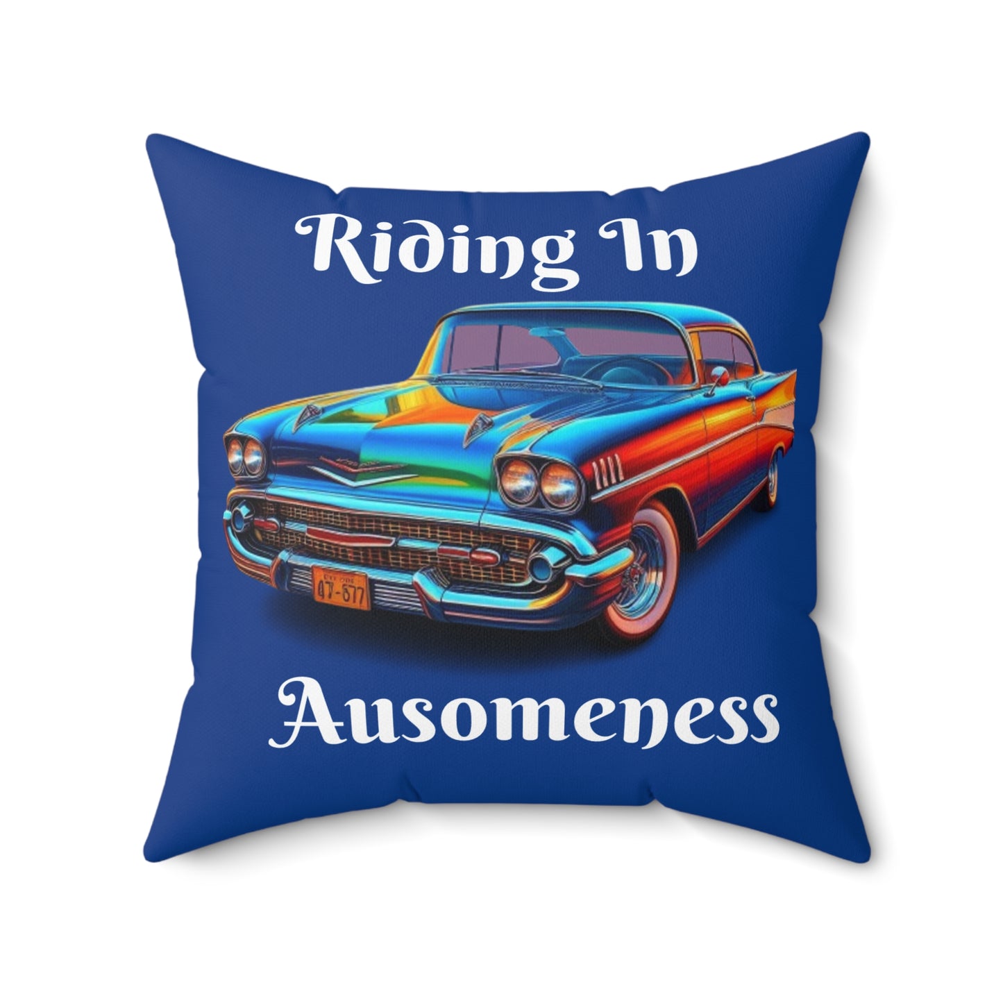 GB's Classic Car Spun Polyester Square Pillow