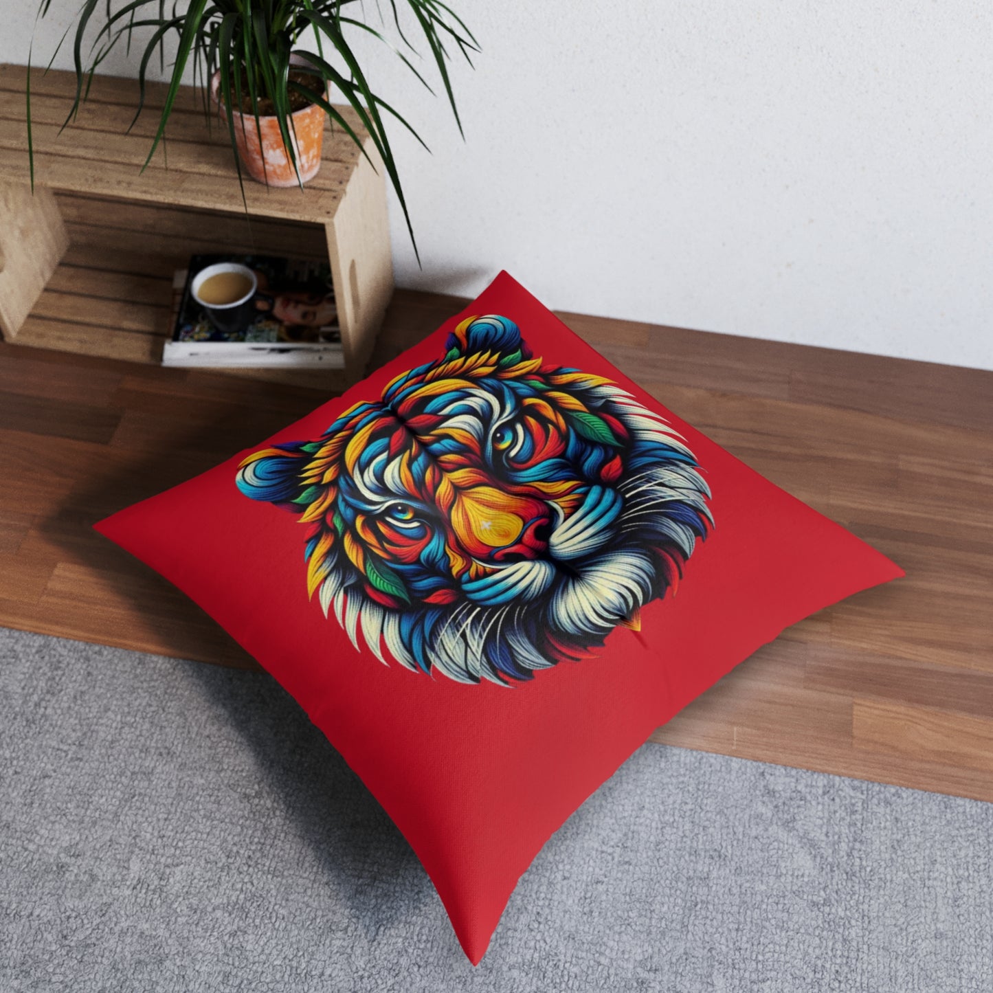 Ahrion's Tufted Floor Pillow, Square