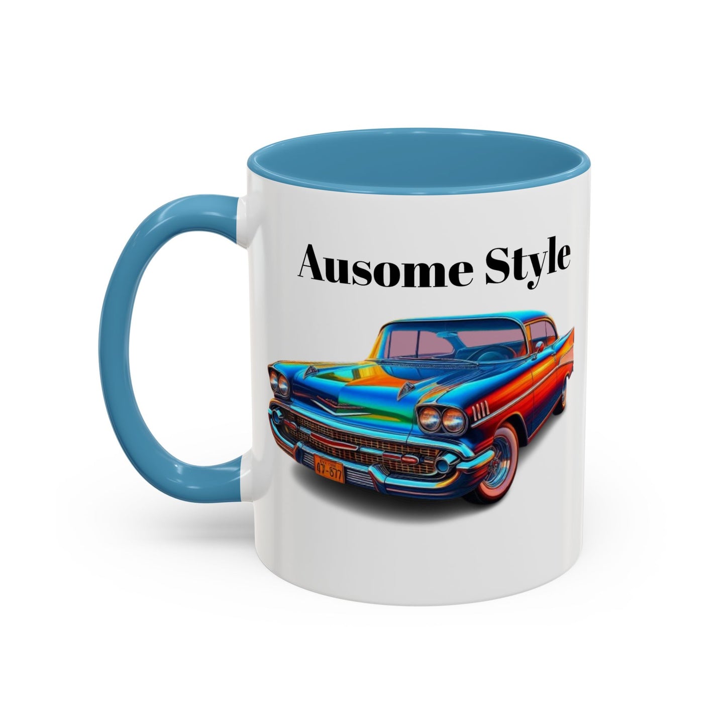 Taza de café con detalles de coche de GB (11, 15 oz)