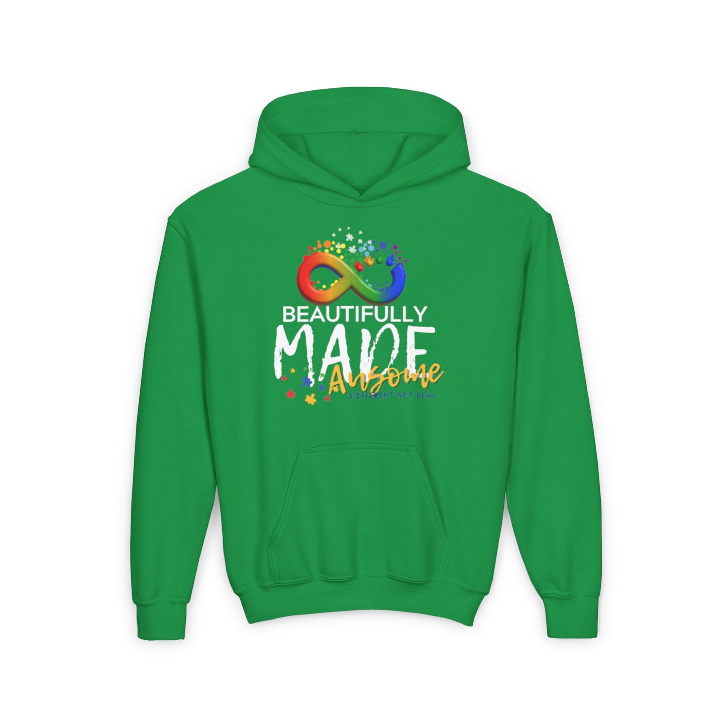 Beautifully Made Ausome Youth Heavy Blend Hooded Sweatshirt