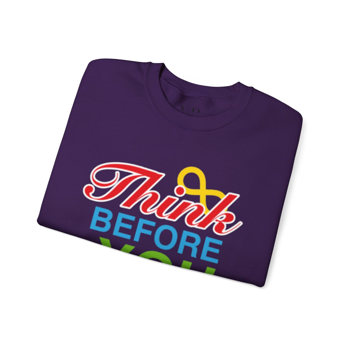 Think Before You Judge Unisex Heavy Blend™ Crewneck Sweatshirt