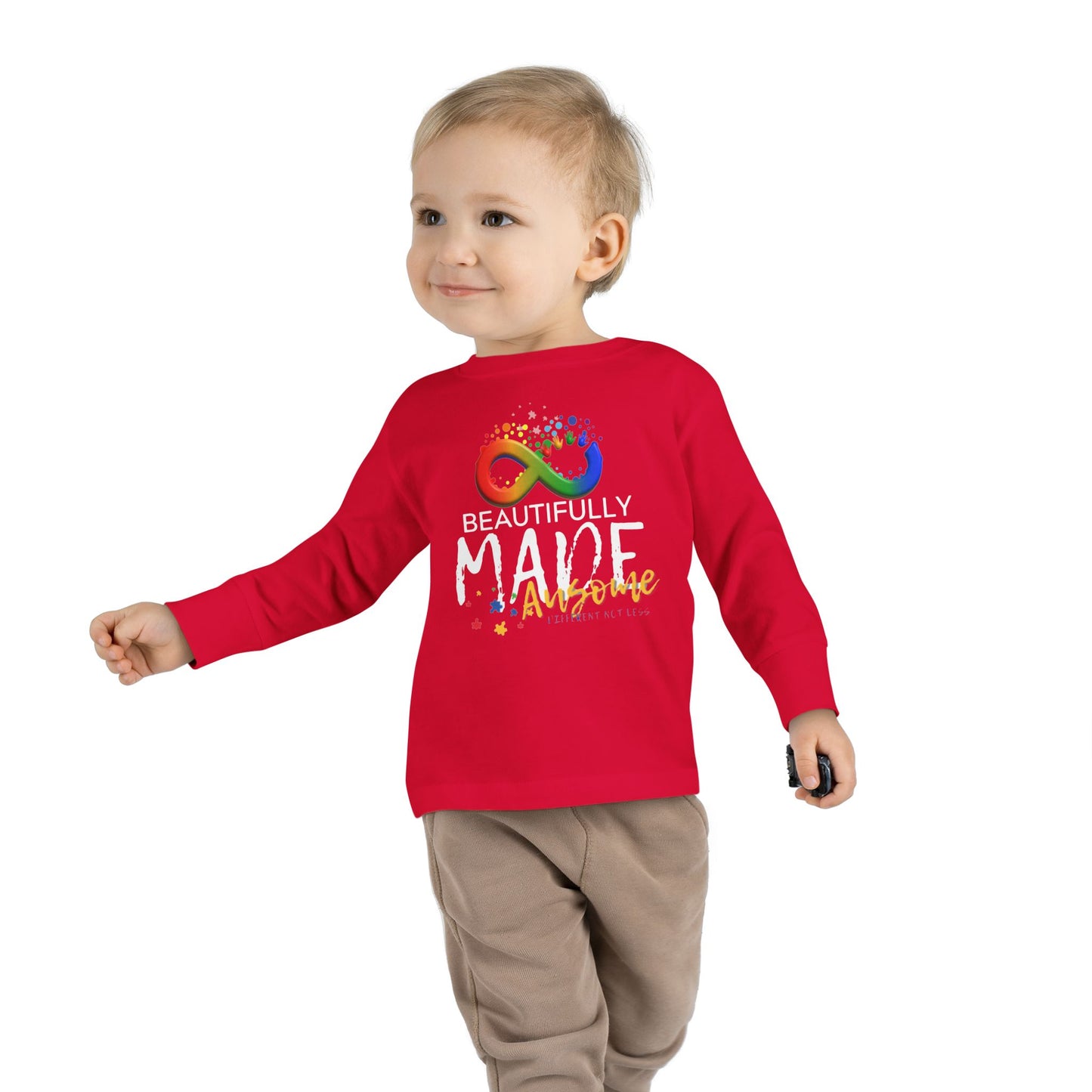 Beautifully Made Ausome Toddler Long Sleeve Tee