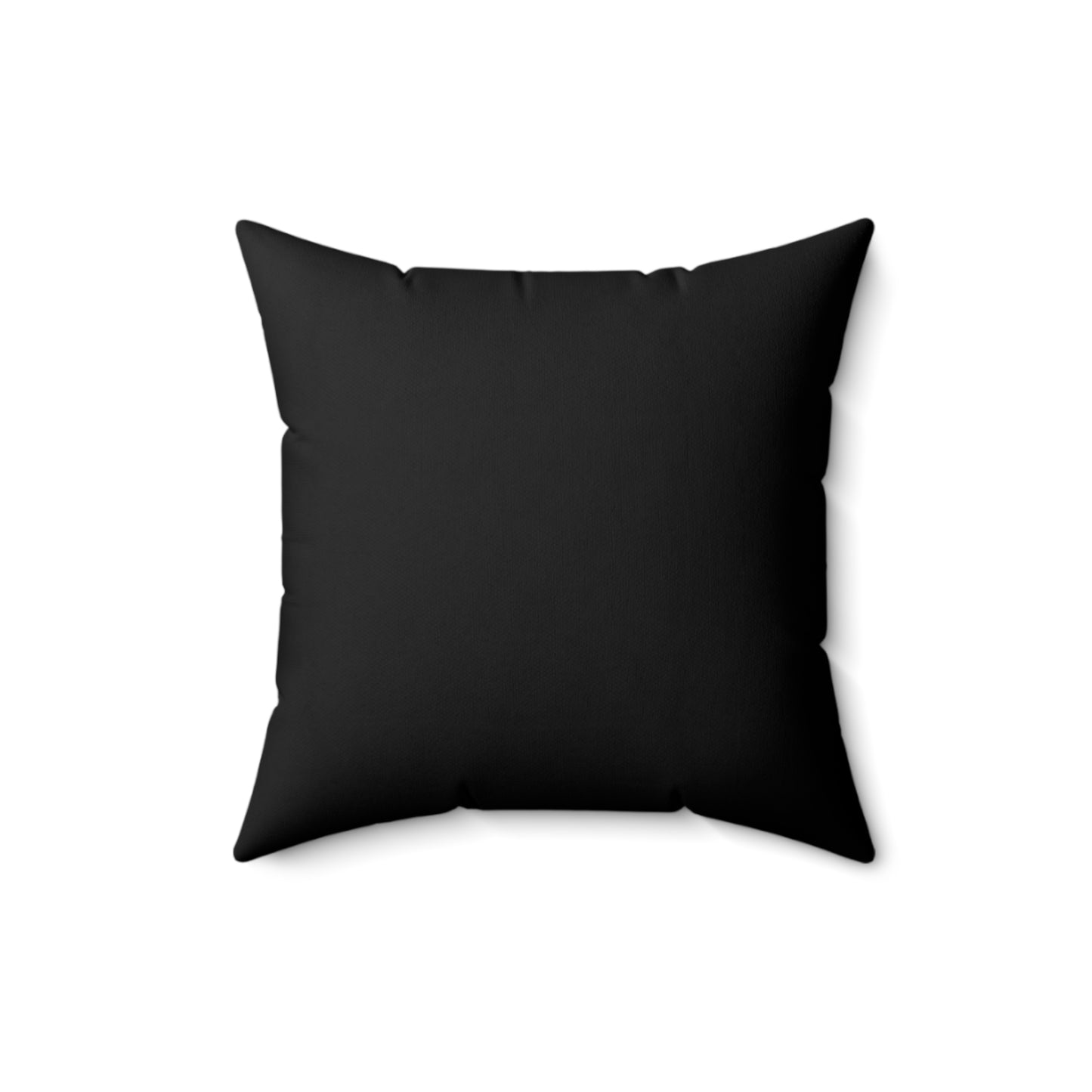 Think Before You Judge Black Polyester Square Pillow