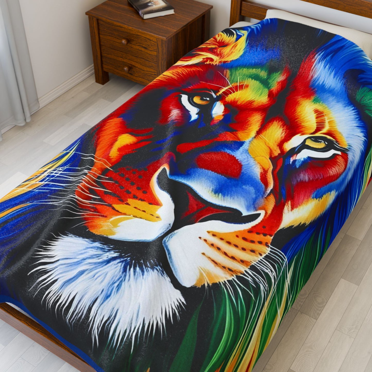 Ahrion's Lion Velveteen Plush Blanket