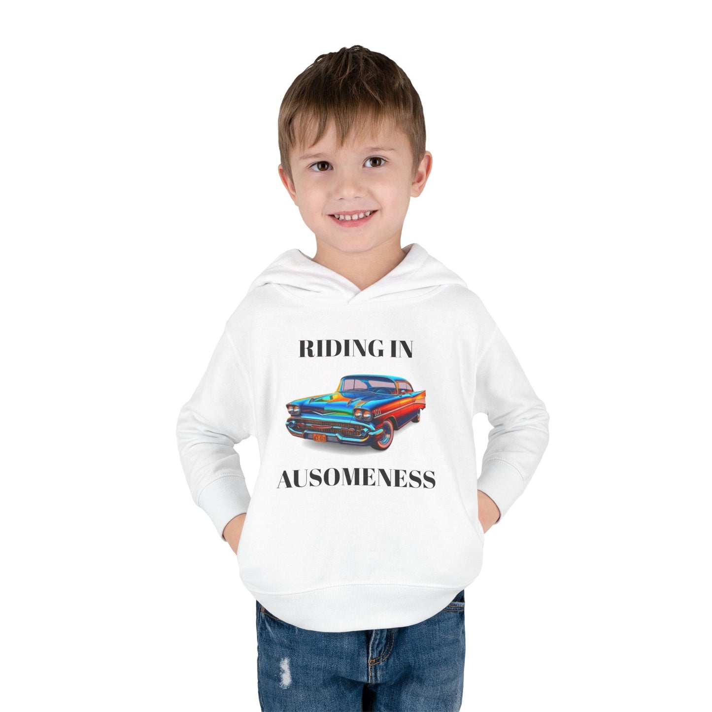 GB's Classic Car Toddler Pullover Fleece Hoodie