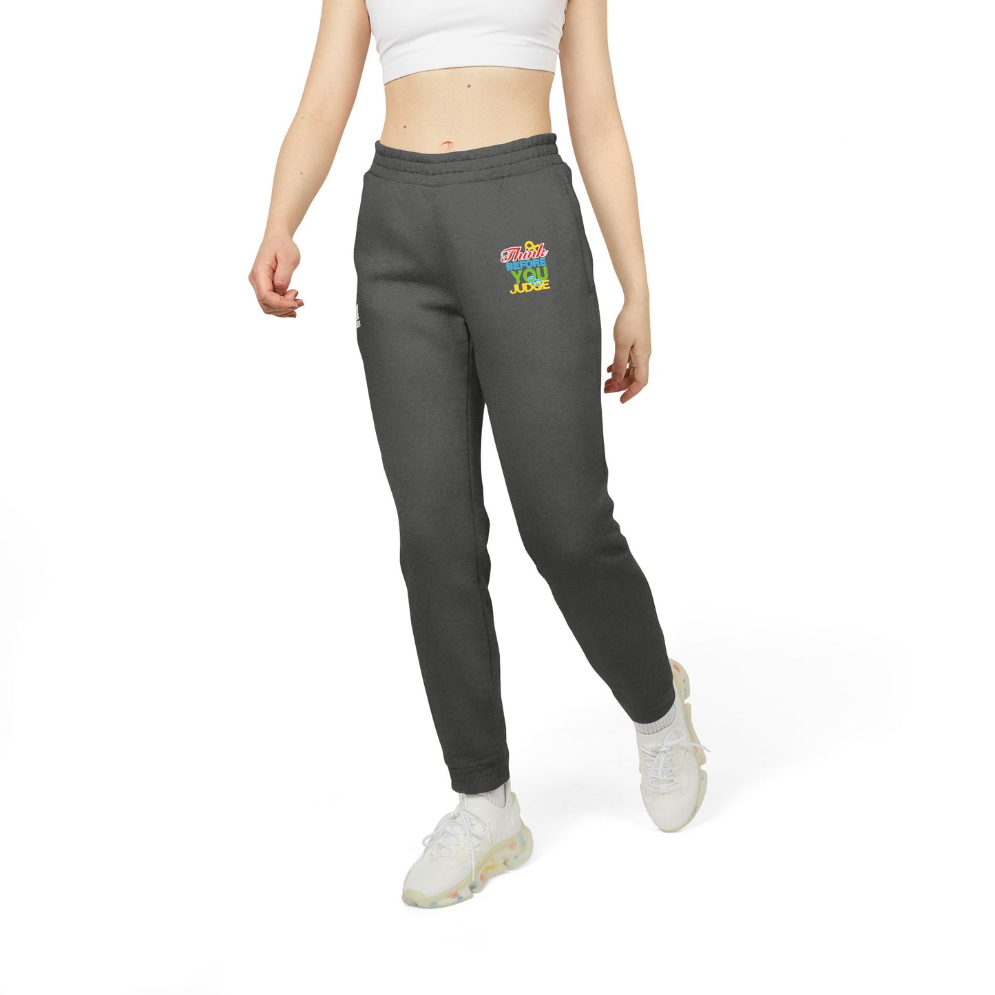 Piensa antes de juzgar: pantalones deportivos unisex de polar Adidas para mujer