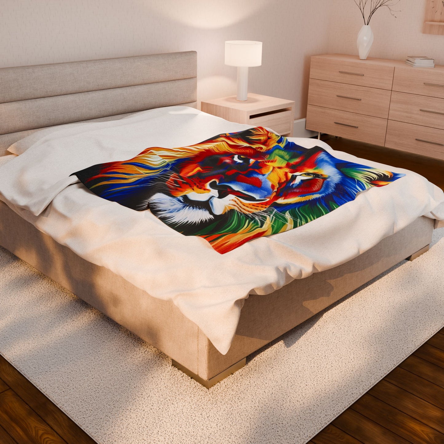 Ahrion's Lion Velveteen Plush Blanket