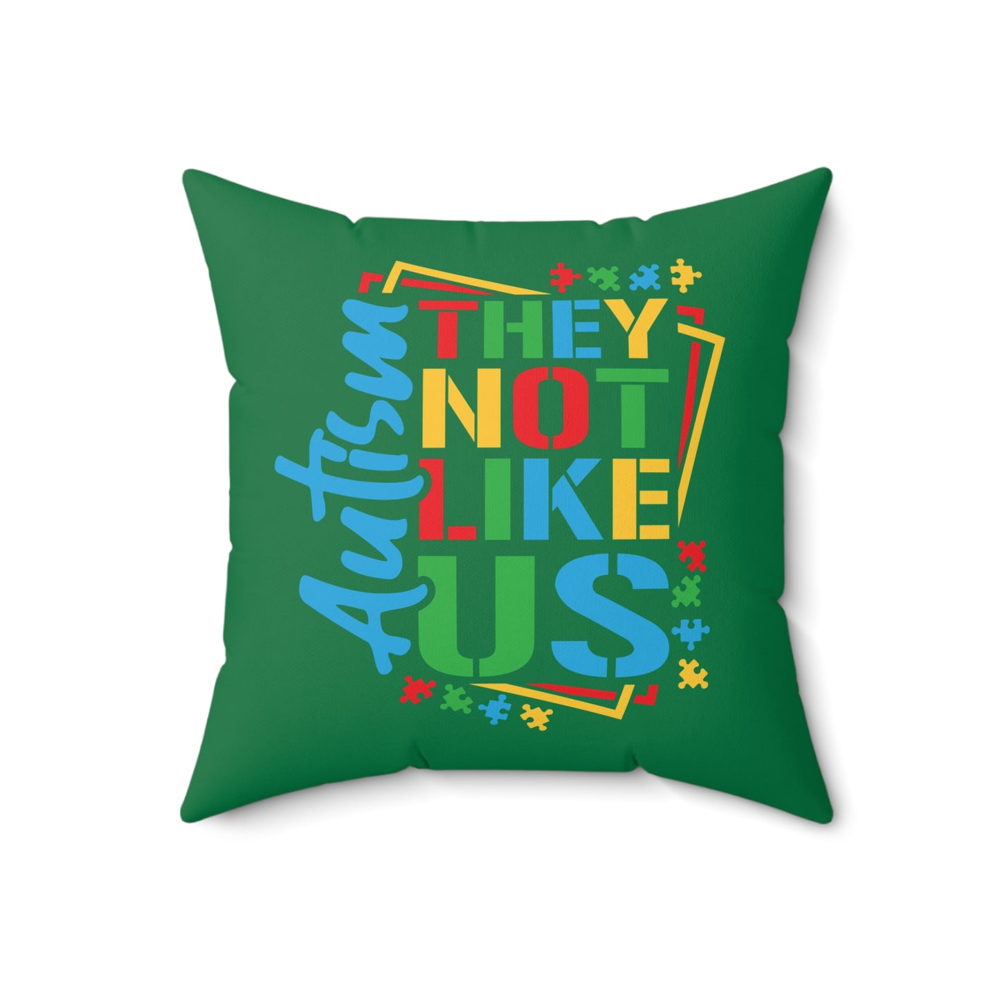 Autism Polyester Square Pillow