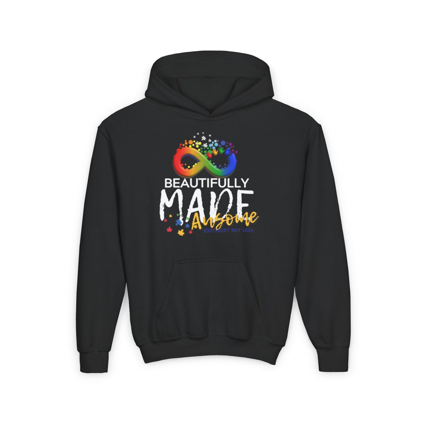 Beautifully Made Ausome Youth Heavy Blend Hooded Sweatshirt