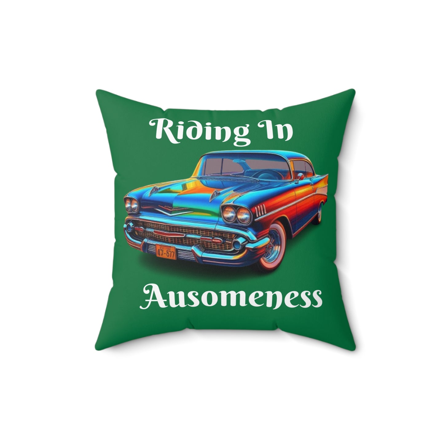 GB's Classic Car Spun Polyester Square Pillow