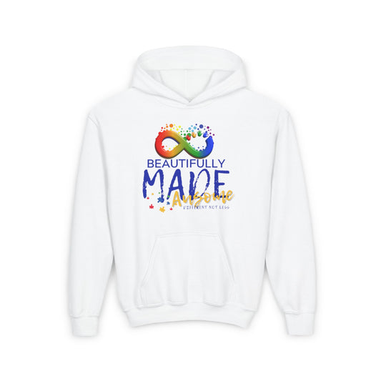 Beautifully Made Ausome Youth Heavy Blend Hooded Sweatshirt